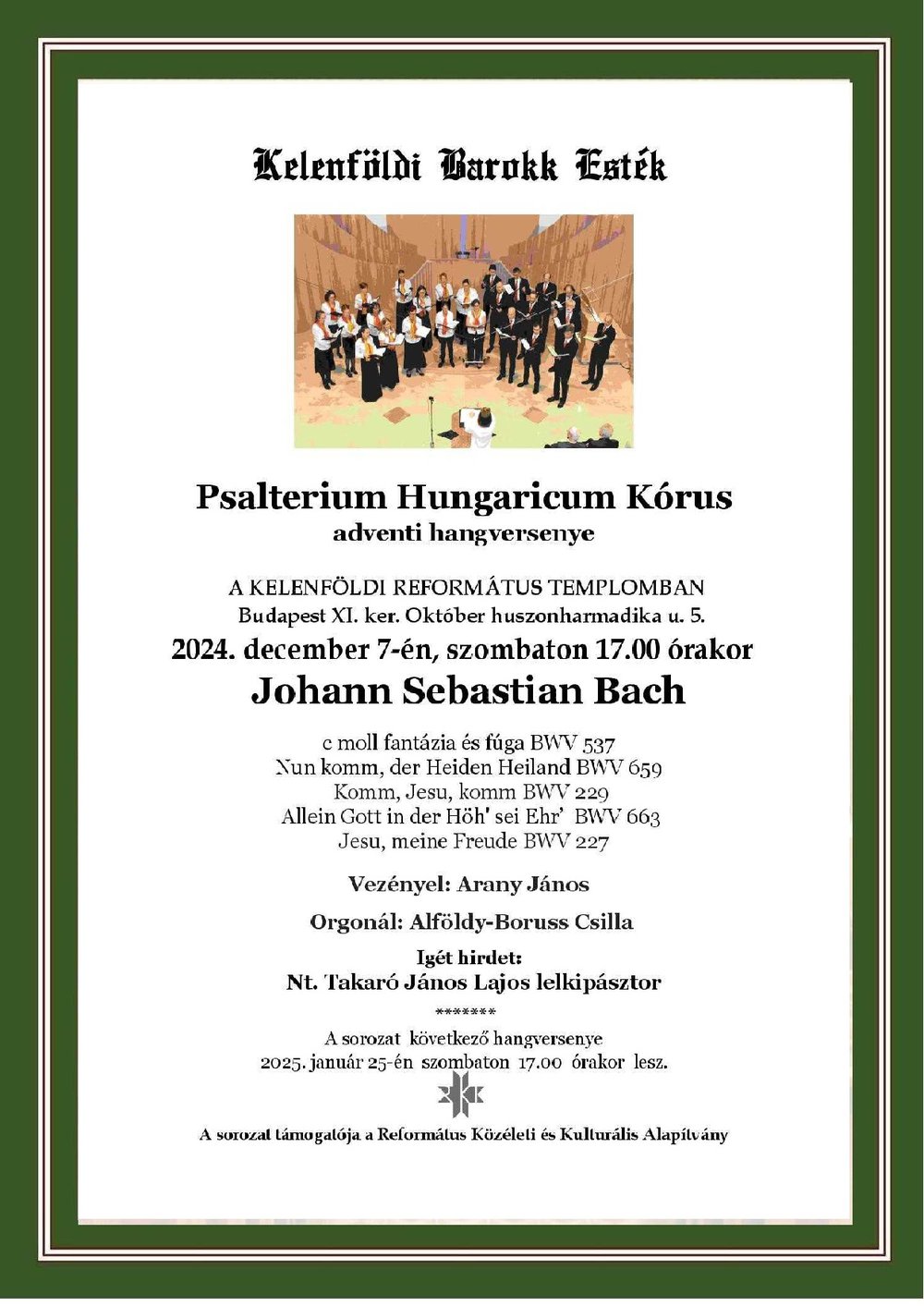 A Psalterium Hungaricum Kórus koncertje Kelenföldön